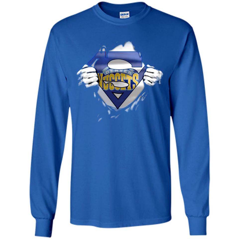 Denver Nuggets And Superman Fans - Long Sleeve T-Shirt