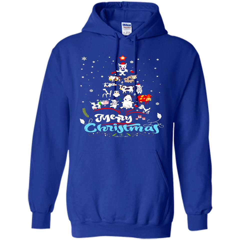 Christmas Ugly Sweater Animal Tree Pine Merry Christmas - Hoodie