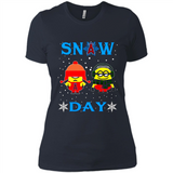 Snow Day Shirt For Los Angeles Angels Vs Minion Fans pingpong