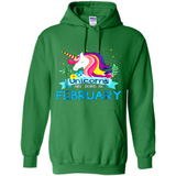 Unicorns are born in February Birthday Rainbow Gift Custom Ultra Cotton