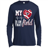 Atlanta Falcons Football My Heart is on that Field - Canvas Long Sleeve T-Shirt