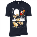 Christmas Santa Golden Retriever Sleigh For Labrador Retriever