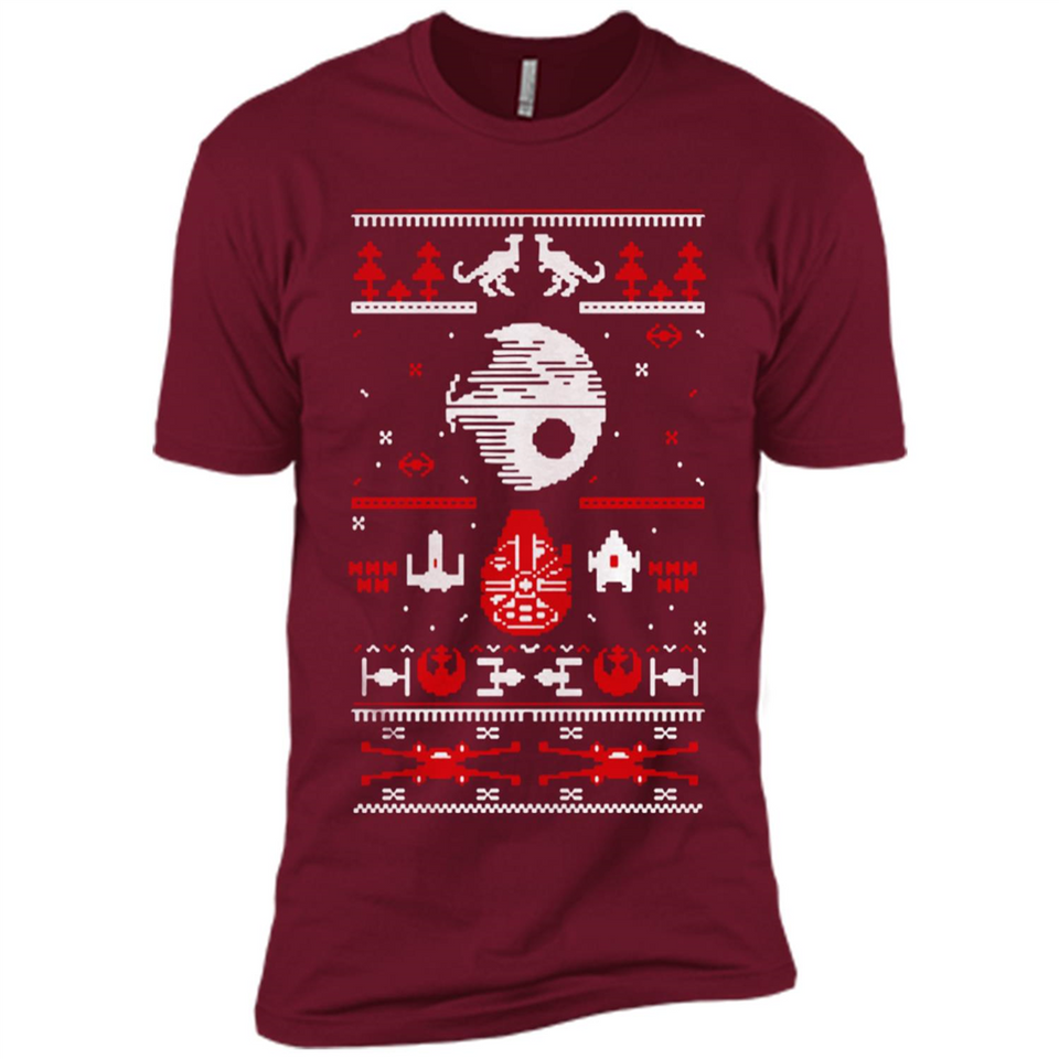 Star Wars Ugly Christmas Sweater - Premium Short Sleeve T-Shirt