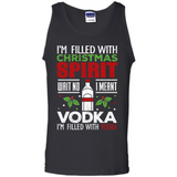 Christmas Gift Shirt Christmas Spirit Vodka Santa - Tank Top