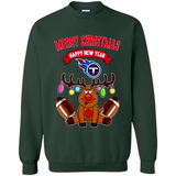 Tennessee Titans NFL Reindeer Funny Merry Christmas And Happy New Year