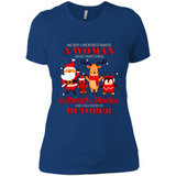 Never Underestimate An October Woman Watches Hallmark Movies Sweatshirt PINGPONG