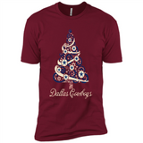 Dallas Cowboys NFL Football Team Logo Christmas Tree T-Shirt - Premium Short Sleeve T-Shirt