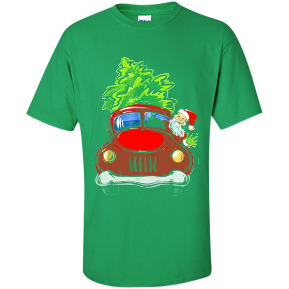 Vintage Santa red Truck Christmas Tree PINGPONG
