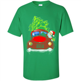 Vintage Santa red Truck Christmas Tree PINGPONG