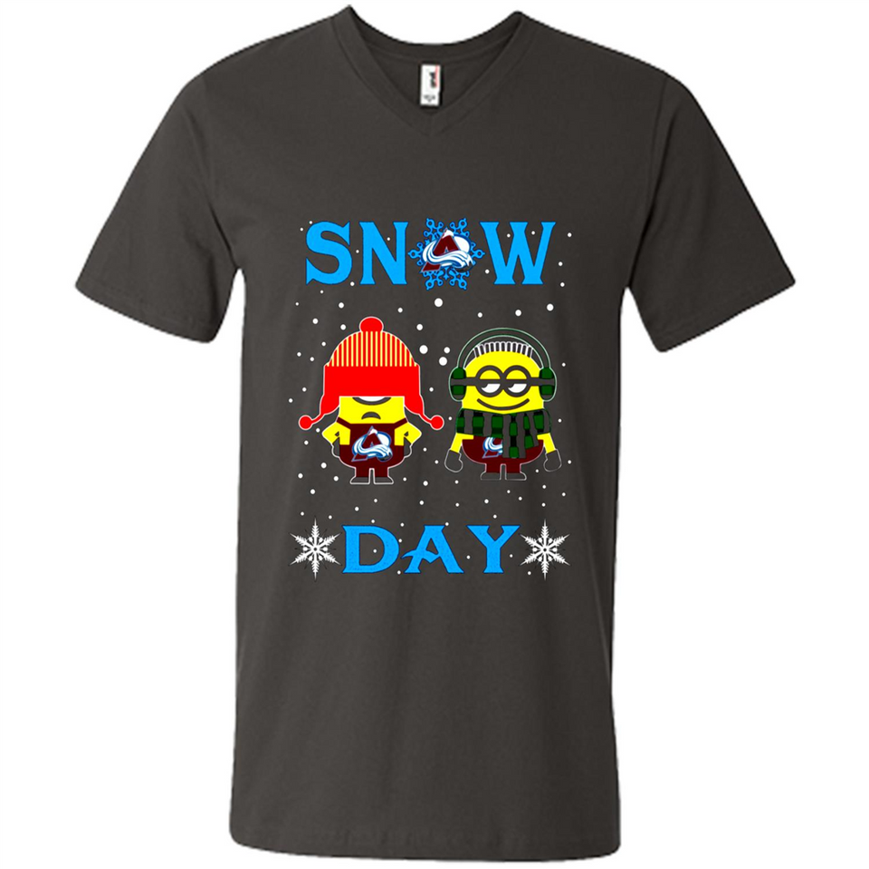 Snow Day Shirt For Colorado Avalanche Vs Minion Fans pingpong