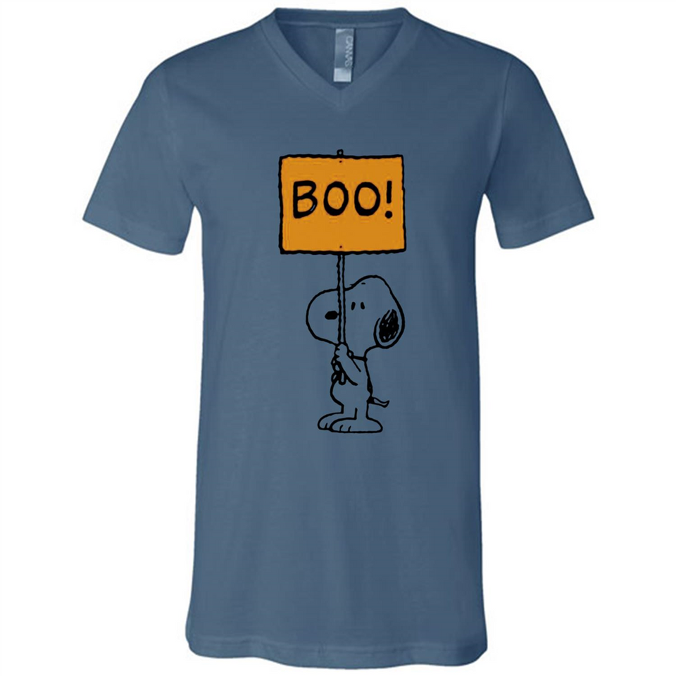 Halloween Snoopy Boo - Canvas Unisex V-Neck