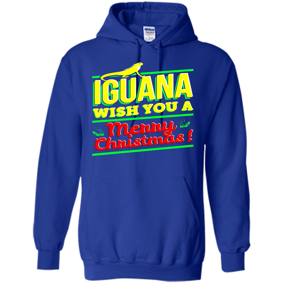 Iguana Wish You A Merry Christmas Animal - Hoodie
