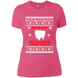 Molar bear fighting against enamel cruelty Christmas - Ladies' Boyfriend T-Shirt