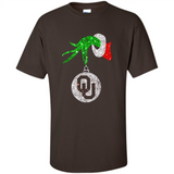 Amazing tee Oklahoma Sooners Glitter Grinch Monogram Ornament Christmas Gift - Shirt