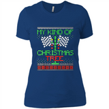 Funny Drag Racing Ugly Christmas Holiday Tree PING PONG