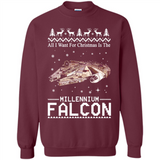 All I Want For Christmas Is The Millennium Falcon ugly PINGPONG