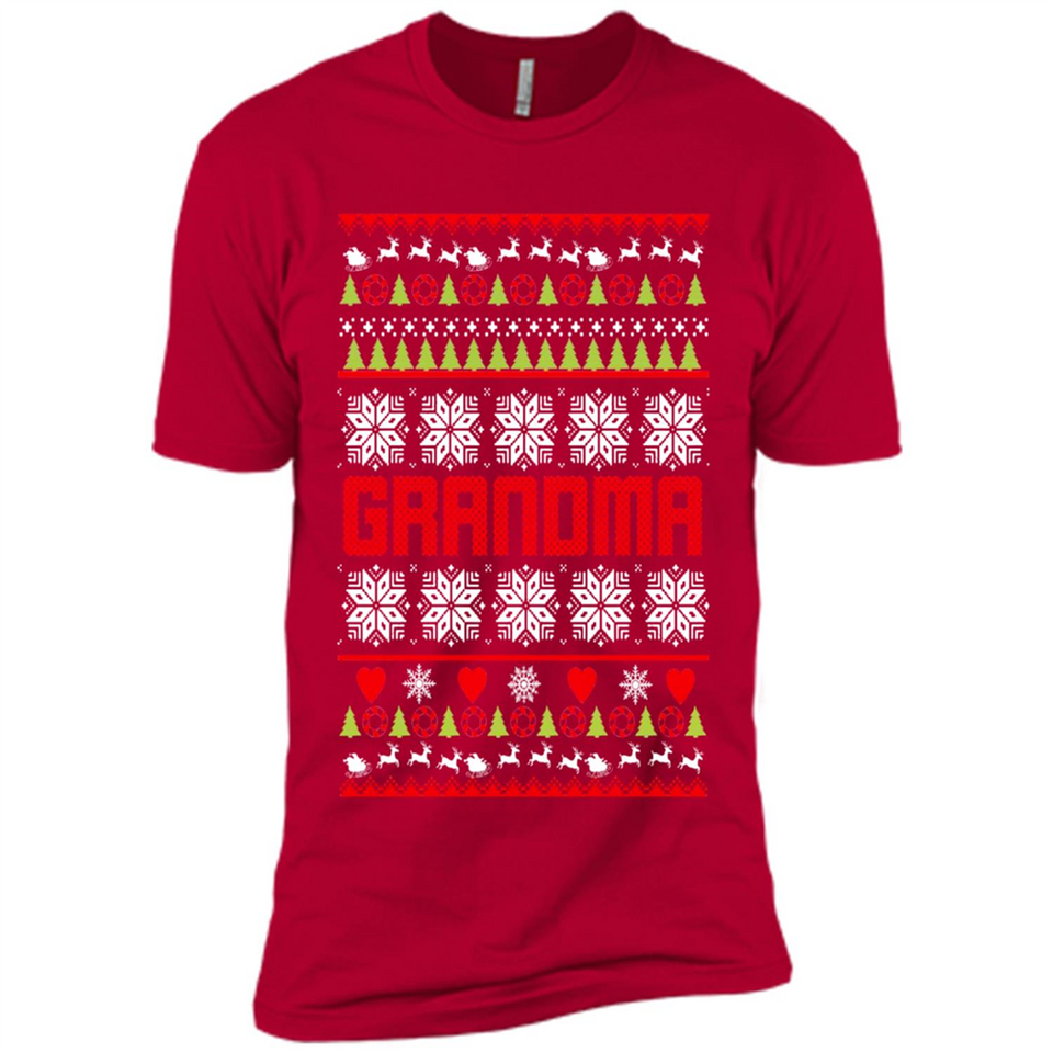 Grandma Ugly Christmas - Premium Short Sleeve T-Shirt