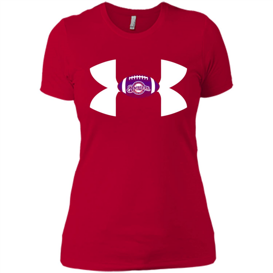 Milwaukee Brewers Under Armour Logo - Ladies' Boyfriend T-Shirt