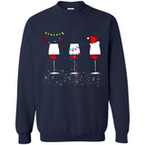 Christmas Red Wine Funny Merry Xmas Sweatshirt - Sweatshirt