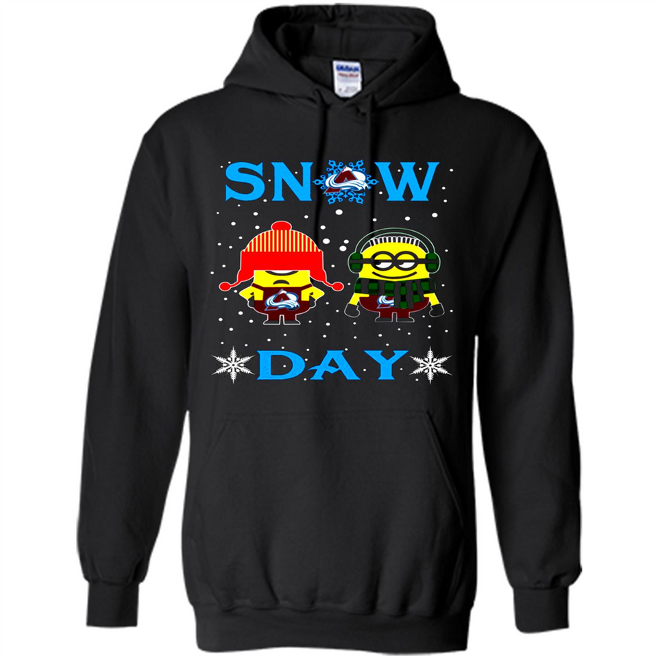 Snow Day Shirt For Colorado Avalanche Vs Minion Fans pingpong