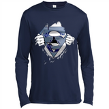 Vancouver Canucks And Superman Fans - Canvas Long Sleeve T-Shirt