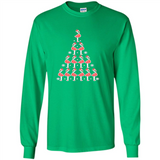 Flamingo Christmas Tree Flamingo - Long Sleeve T-Shirt