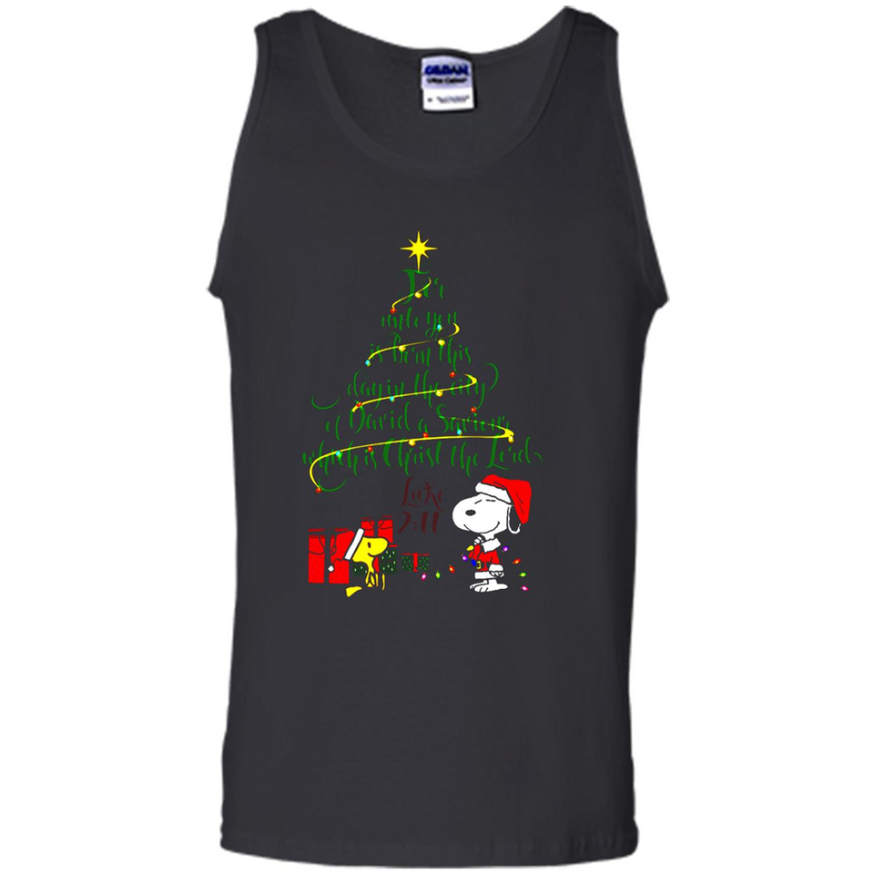 Snoopy Christmas Tree T-Shirt - Tank Top