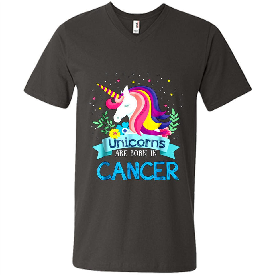 Unicorns are born in Cancer Birthday Rainbow Gift Custom Ultra Cotton