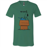 Snoopy Word - Canvas Unisex V-Neck