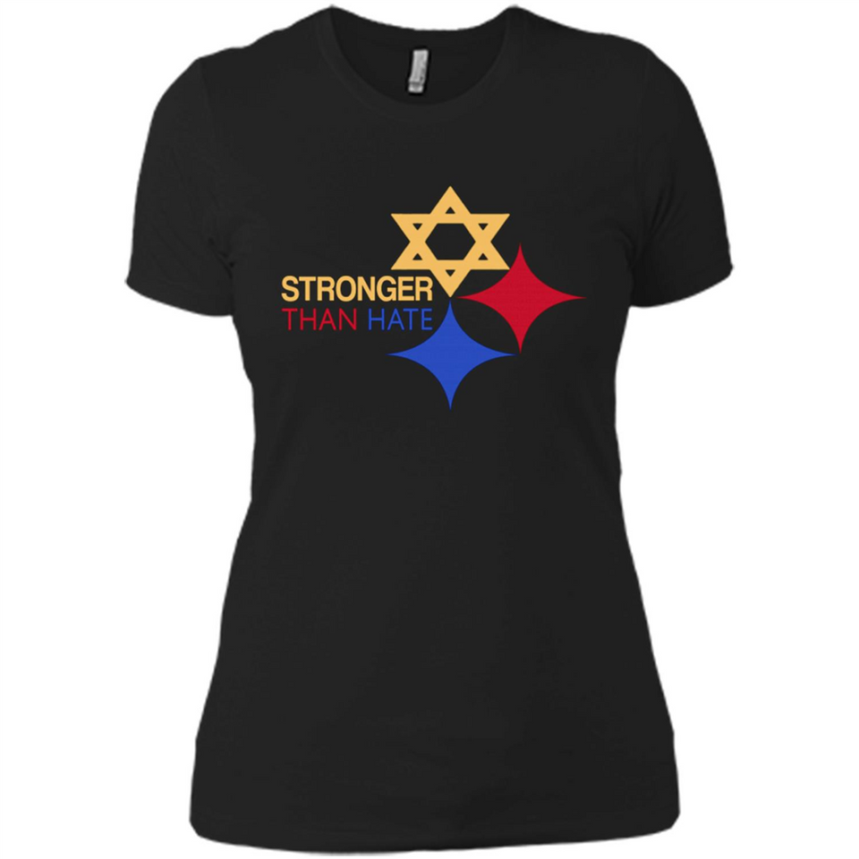 Pittsburgh Stronger Than Hate - Ladies' Boyfriend T-Shirt