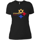 Pittsburgh Stronger Than Hate - Ladies' Boyfriend T-Shirt