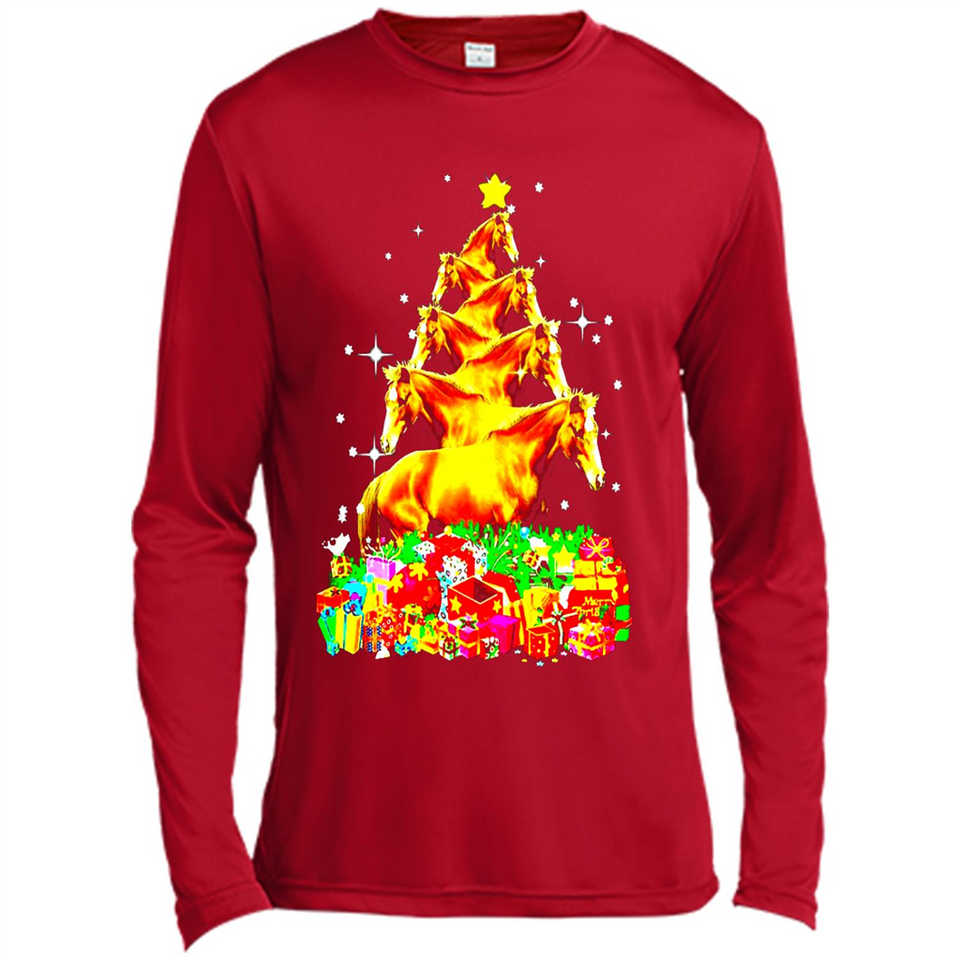 Horse Lover Tees Merry Christmas - Canvas Long Sleeve T-Shirt