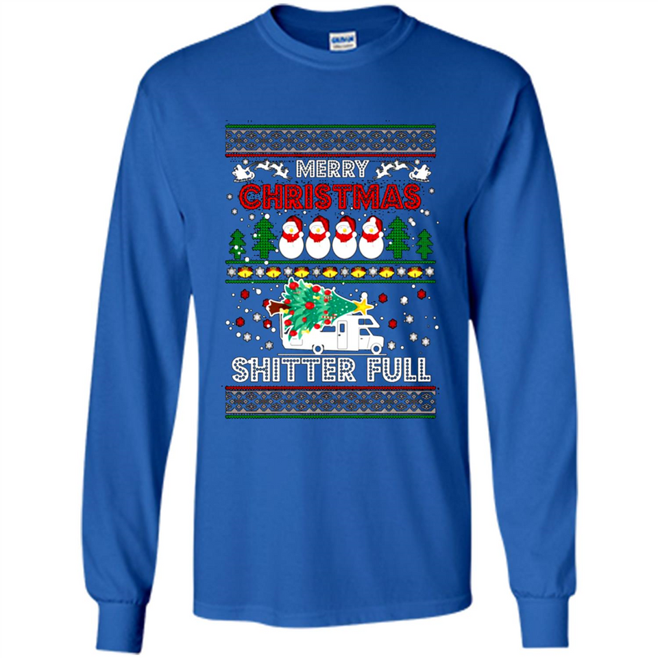 Merry Christmas Shitter Full Christmas Tree Snowman PING PONG