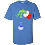 Grinch Holding American Flag ornament Christmas