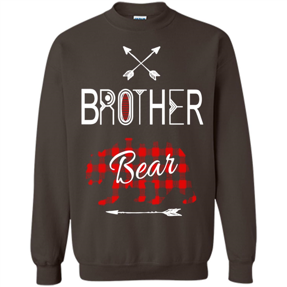 Brother Shirt Buffalo Plaid Family Camping Bear Tee - Sweatshirt