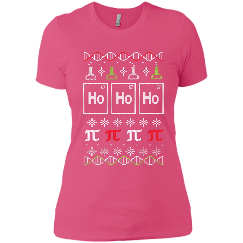 Scientific christmas ugly sweater - Ladies' Boyfriend T-Shirt