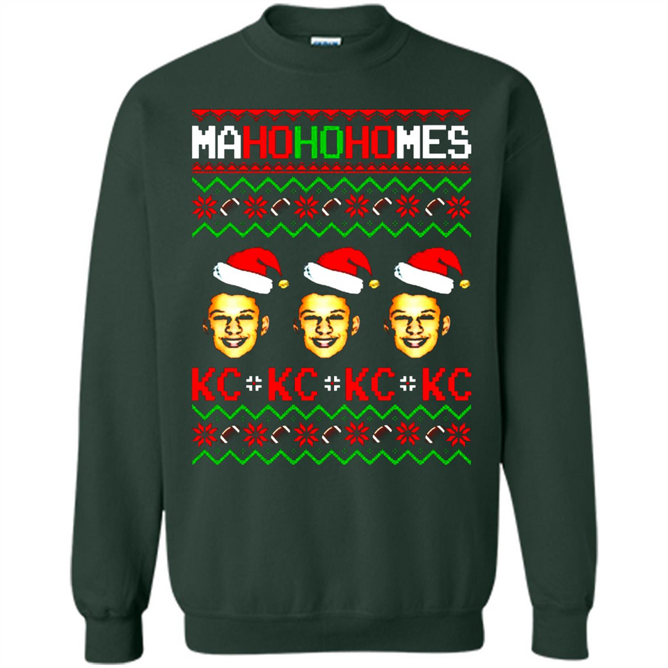 Patrick Mahomes Ma Ho Ho Homes Christmas sweatshirt PINGPONG - Sweatshirt