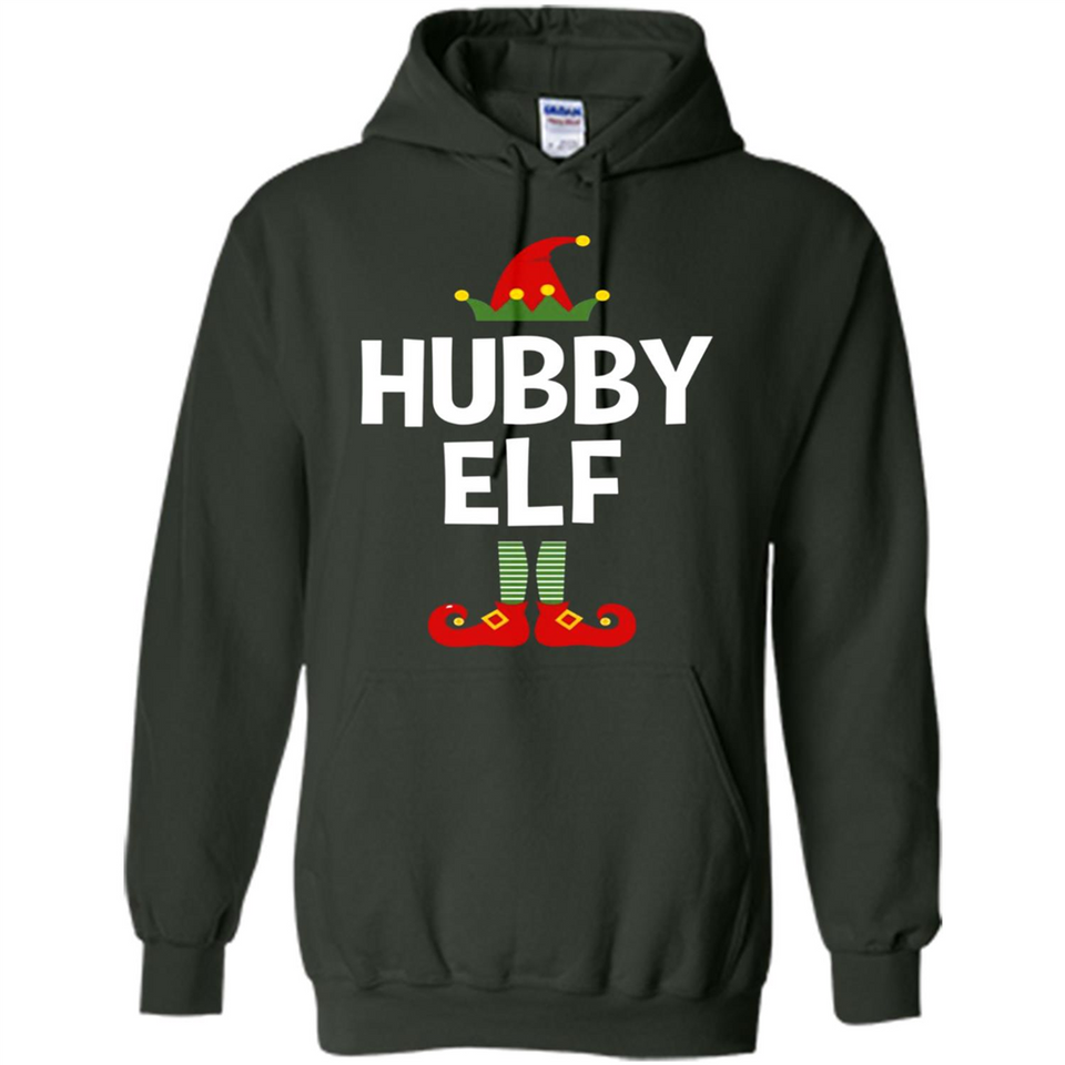 Hubby Elf Shirt - Family Matching Christmas Pajamas - Hoodie