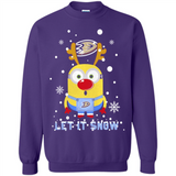Minion Anaheim Ducks Ugly Christmas Sweater Let it Snow - Sweatshirt