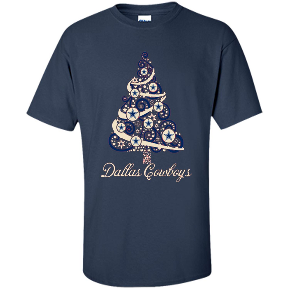 Dallas Cowboys NFL Football Team Logo Christmas Tree T-Shirt - Shirt