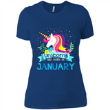Unicorns are born in January Birthday Rainbow Gift Custom Ultra Cotton