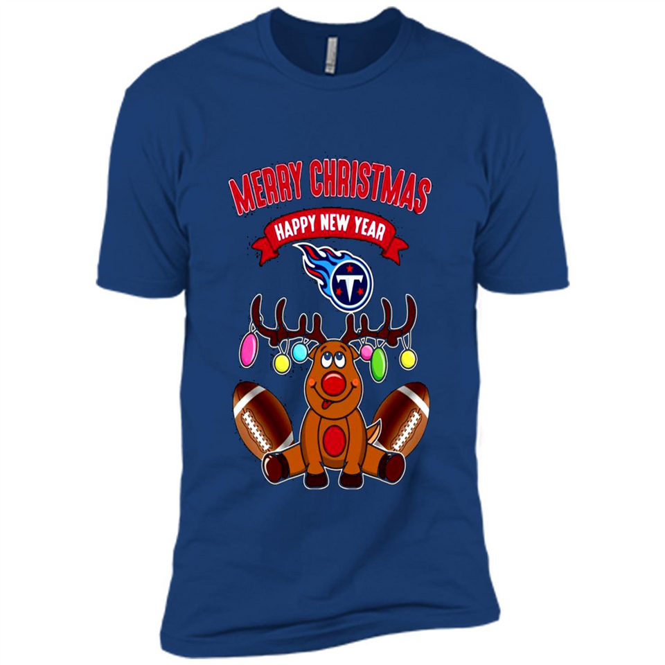 Tennessee Titans NFL Reindeer Funny Merry Christmas And Happy New Year