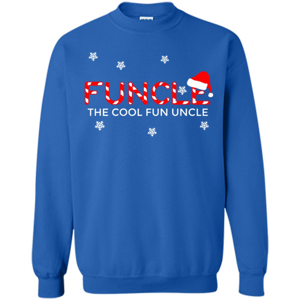 Mens Christmas Funcle The Cool Fun Uncle Definition Xmas - Sweatshirt