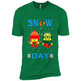 Snow Day Shirt For Chicago Blackhawks Vs Minion Fans pingpong