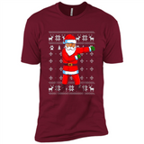Flossing Santa Christmas Ugly Sweater Style Pajama Xmas Gift - Premium Short Sleeve T-Shirt