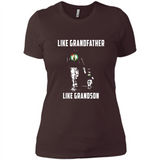 Boston Celtics Like GrandFather Like GrandSon - Ladies' Boyfriend T-Shirt