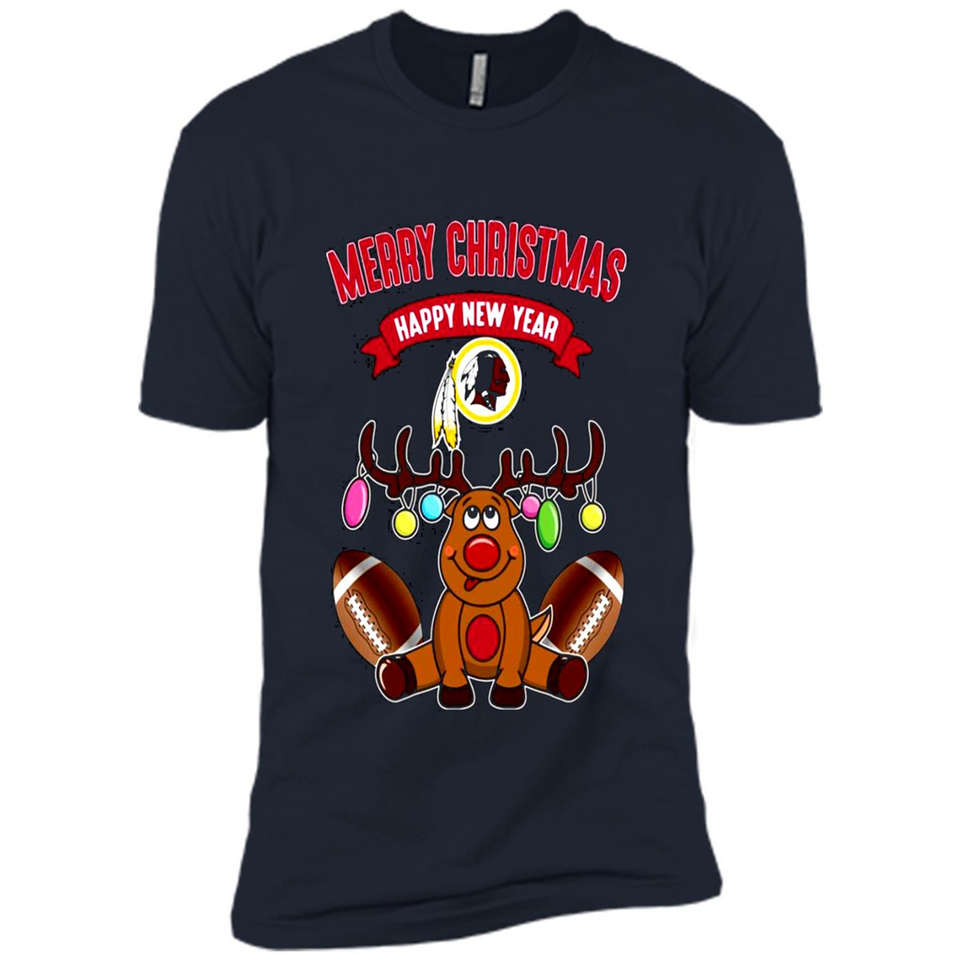 Washington Redskins NFL Reindeer Funny Merry Christmas And Happy New Year