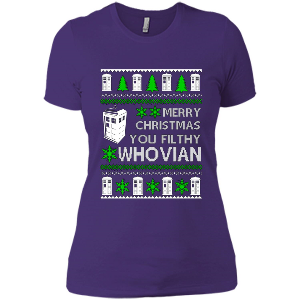 Merry Christmas You Filthy Whovian ugly sweater PINGPONG