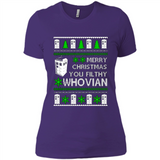 Merry Christmas You Filthy Whovian ugly sweater PINGPONG