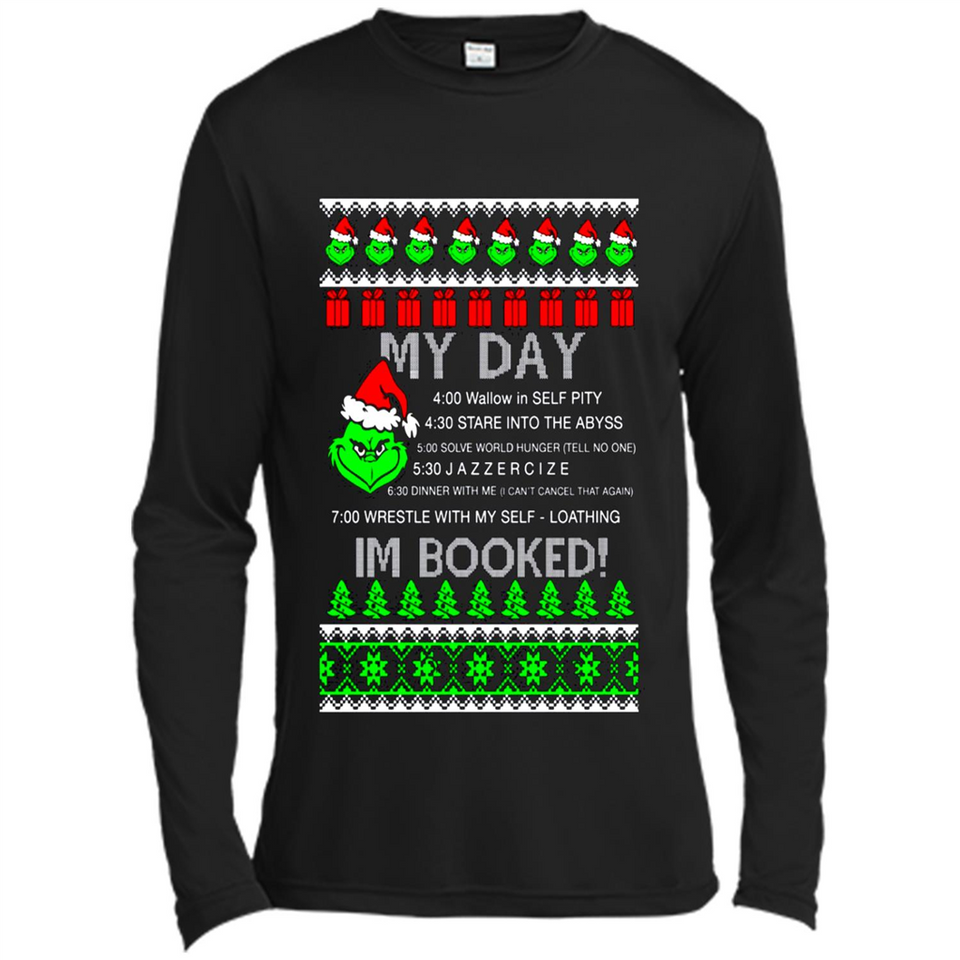 Mr Grinch my day I’m booked Christmas sweater PINGPONG